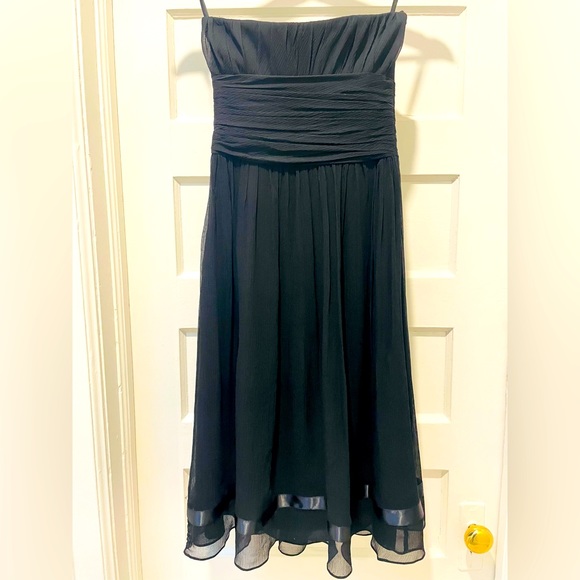 Ted baker 100% silk cocktail dress, black. Size 1 - Picture 1 of 5